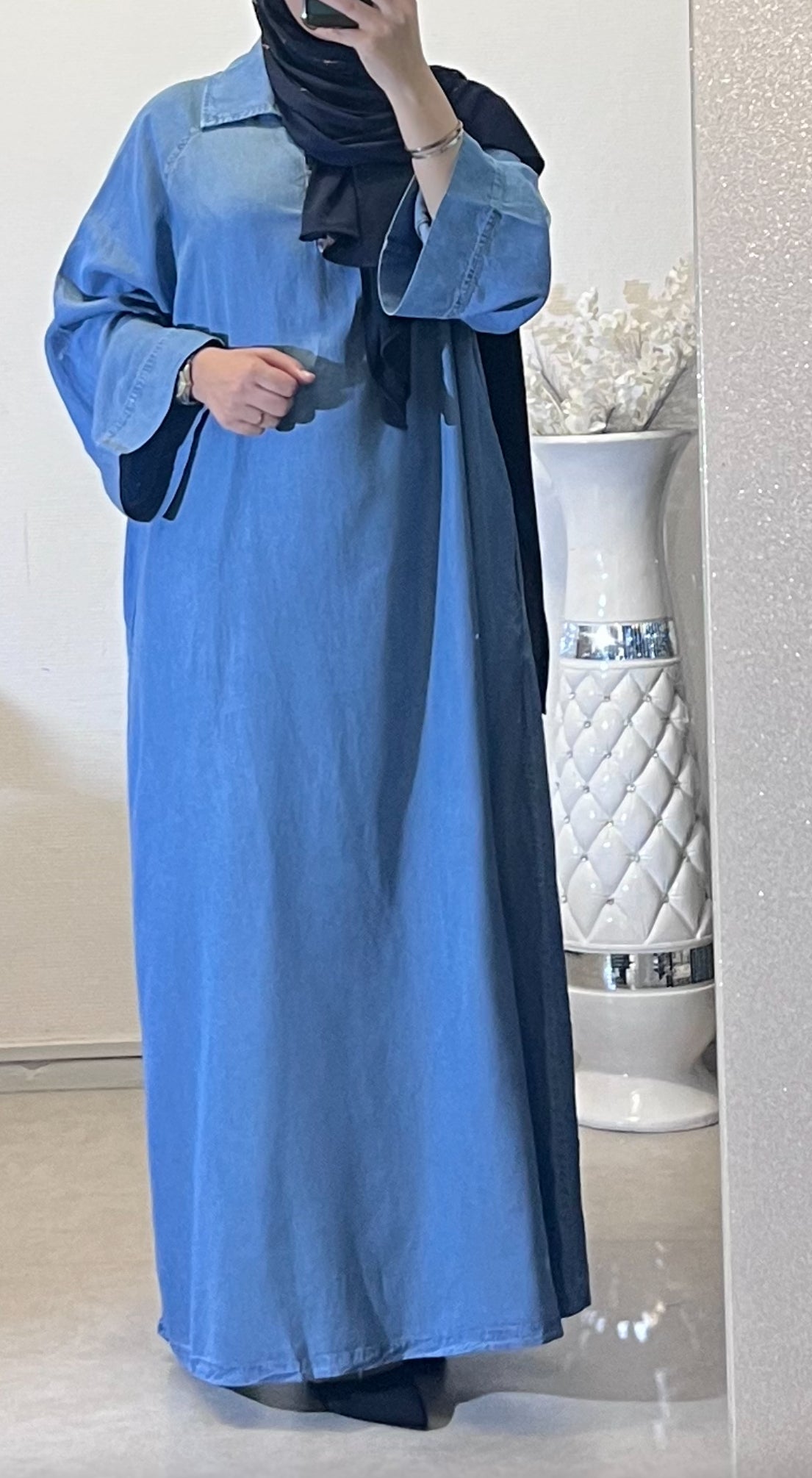 Robe longue jean