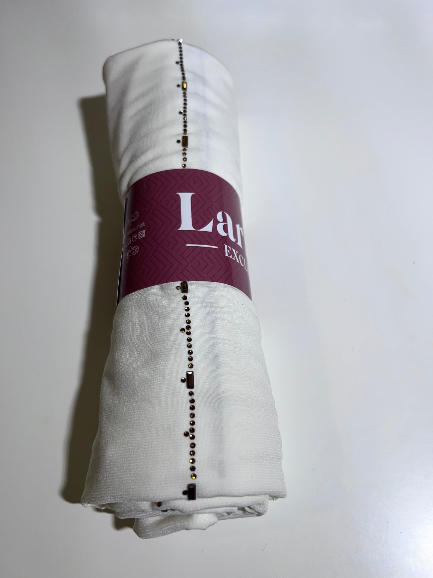 Hijab, voile made in Turquie, tissu jersey avec strass