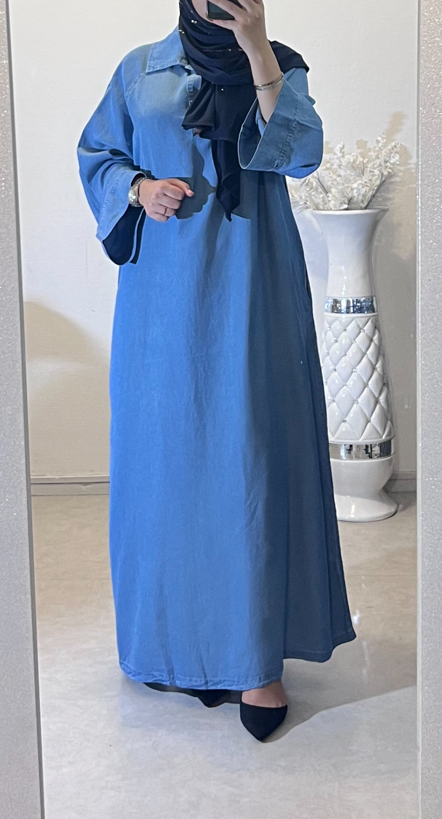 Robe longue jean