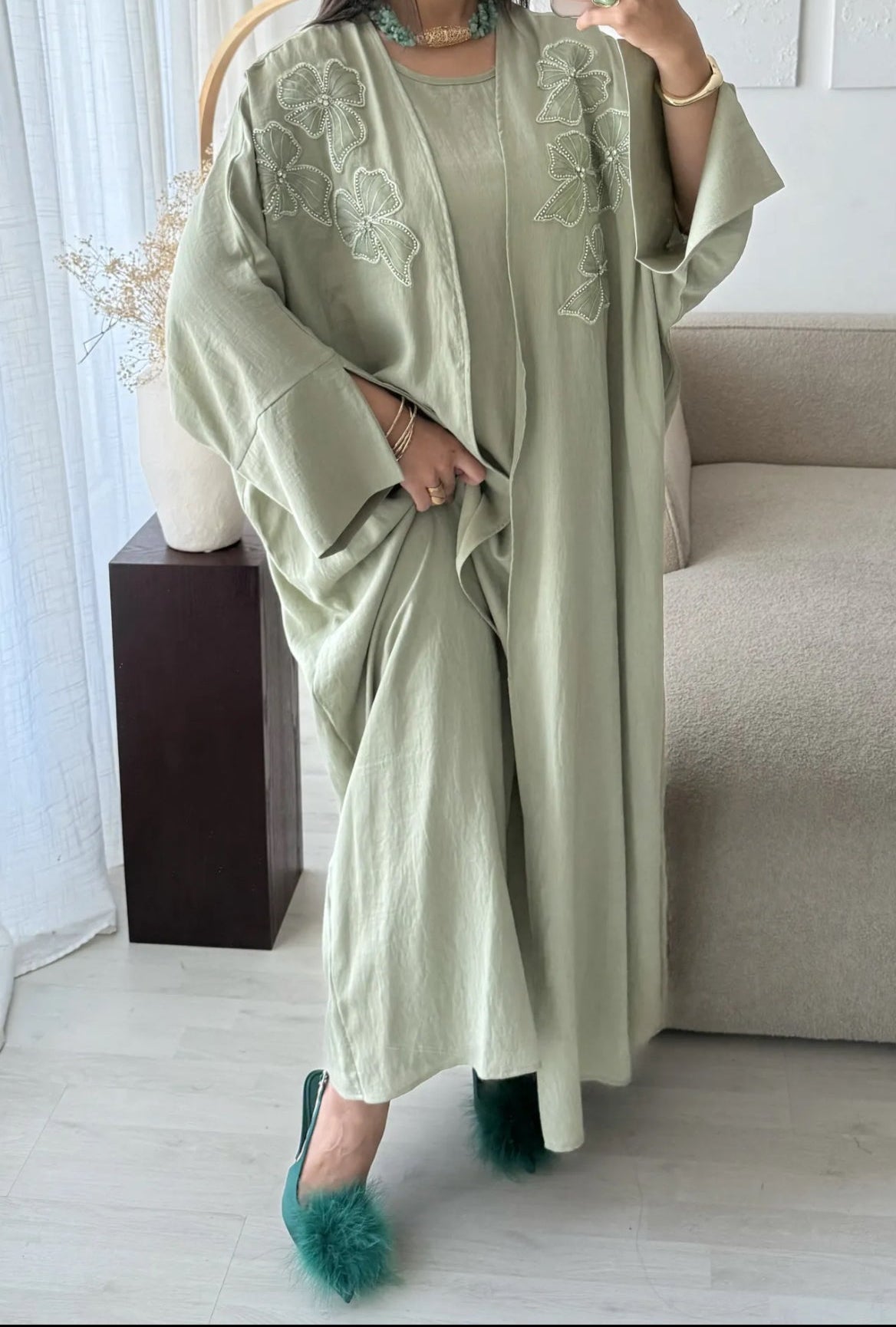 Robe longue 2 pièces