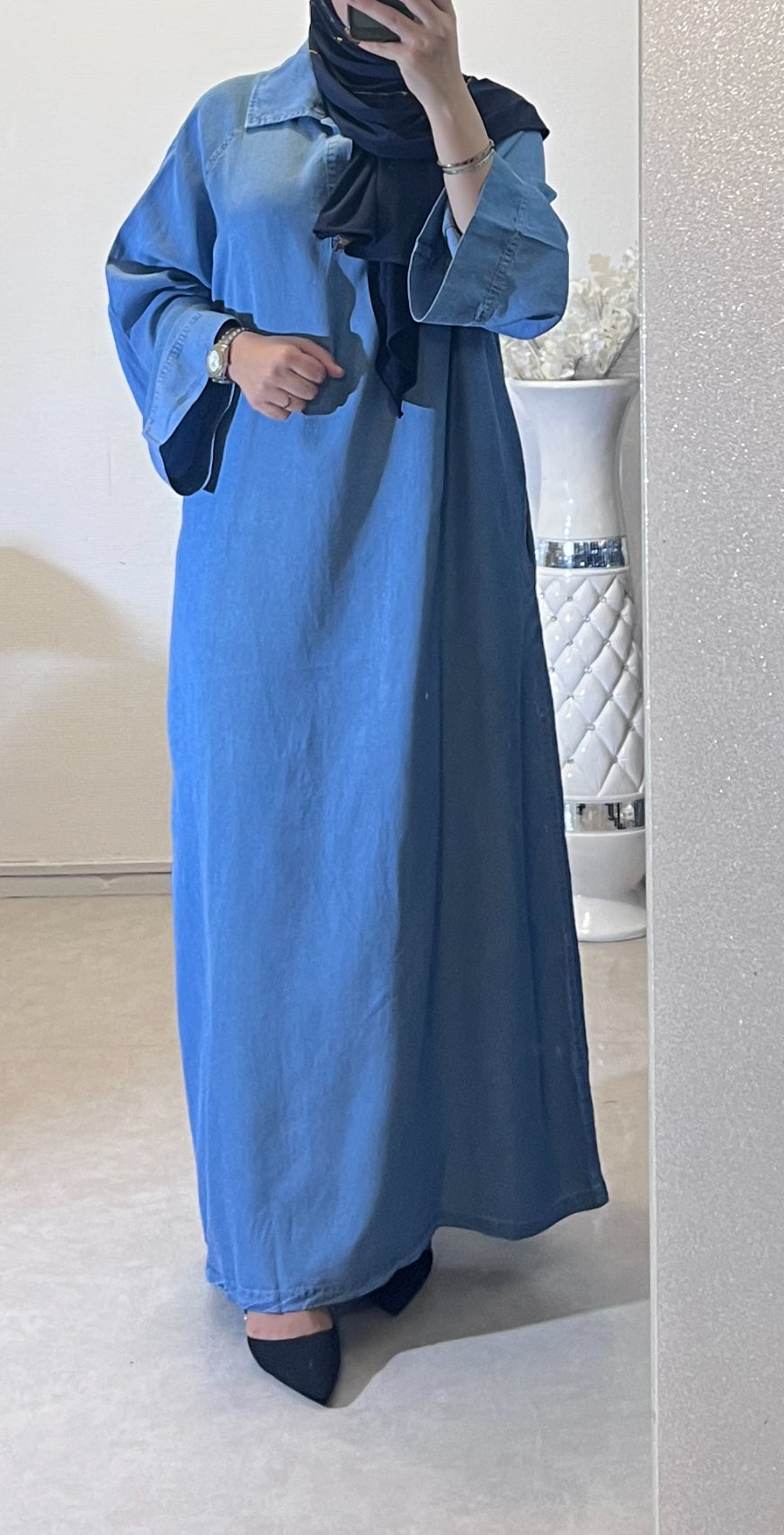 Robe longue jean