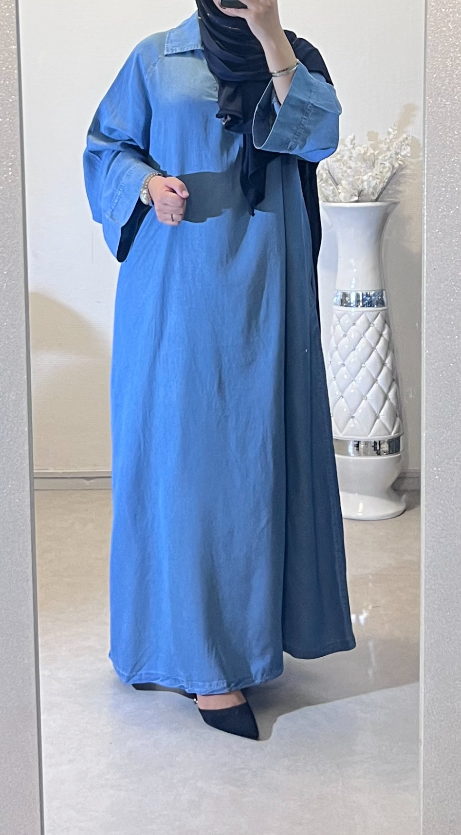 Robe longue jean